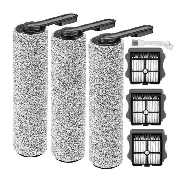 Brush Roller and Filter for Floor ONE S5 /S5 Pro Floor Scrubber Cordless Wet Dry Vacuum Cleaner Replacement Parts
