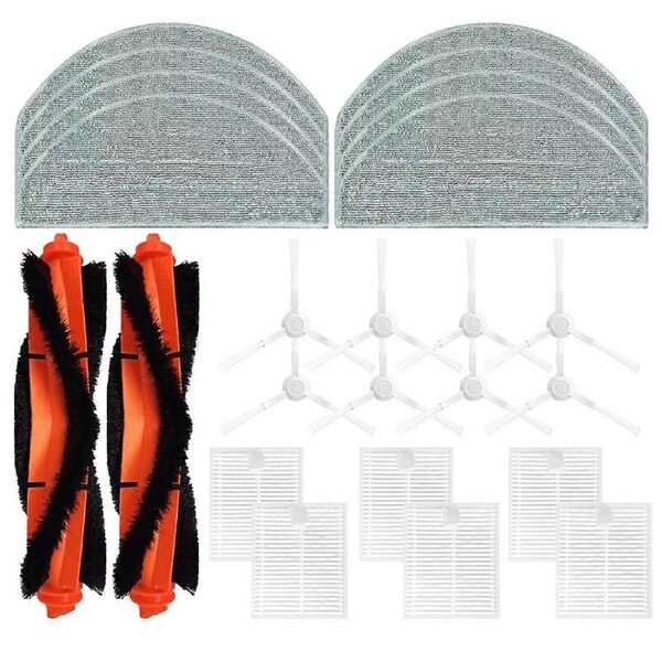 For E10 E10C E12 B112 / 3C Plus C103 Robot Vacuum Cleaner Spare Accessories Main Side Brush Filter Mop