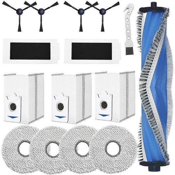 Accessory Set for T30s Combo Vacuum Cleaner Replacement Part, Main Brush, Wipes, Dust Bags
