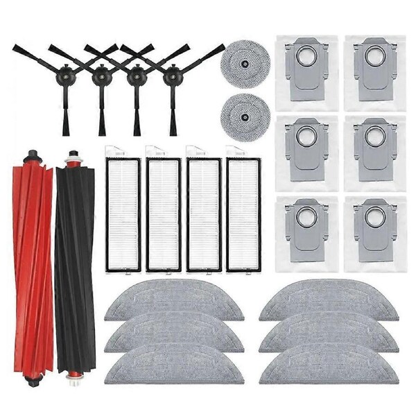 For S8 MaxV Ultra Robot Vacuum Spare Parts Main Side Brushes Mop Cloth HEPA Filter Dust Bags Accessories