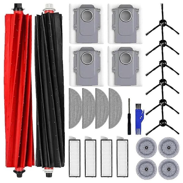 For S8 MaxV Ultra Robot Vacuum Cleaner Main Side Brush Hepa Filter Mop Pads Dust Bags Replacement Parts