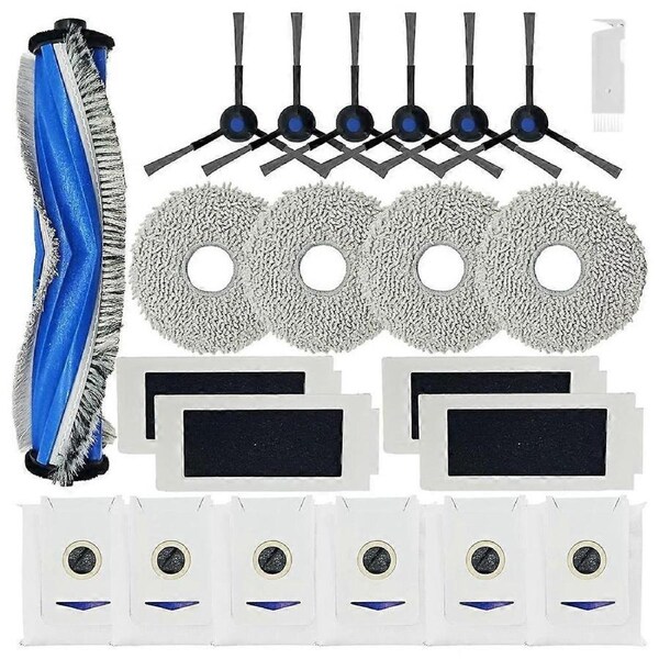 For T30S/ T30S COMBO Robot Vacuum Cleaner Accessory Spare Parts Kit Main / Side Brush, Filter, Mop Rag, Dust Bag