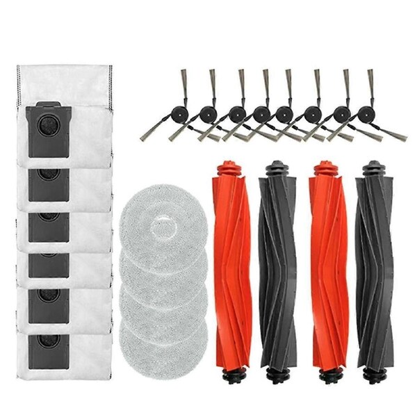 For X40/X40Pro/X40 Ultra Replacement Main Brush Side Brush Filter Rag Dust Bag Mop Cloth Accessories