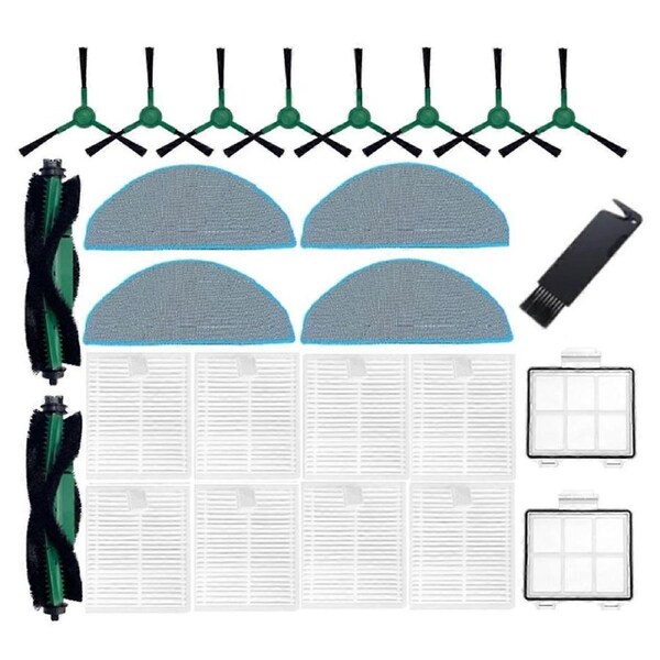 For Essential Series Y0140 Y0110 Y0112 Robot Vacuum Cleaner Accessories Kit Main Side Brush Filter Mop Pad