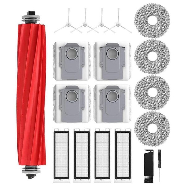 For Q Robot Vacuum Cleaner Main Side Brush Hepa Filters Mop Cloth Dust Bags Replacement Parts