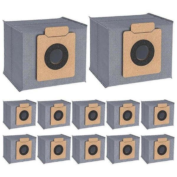 12 Pack Replacement Dust Bag for Clean X8 Pro X10 Pro Omni Robot Vacuum Self-Empty Station Replcement Bags