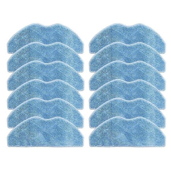12PCS for Vitek 1807 / 1806 Mop Cloths Rag Robot Vacuum Cleaner Accessories Spare Part