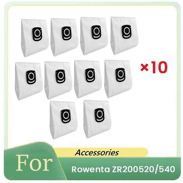 10 Pcs Dust Bags for ZR200520/540/740 Sweeper Accessories Cleaner Parts Replacement