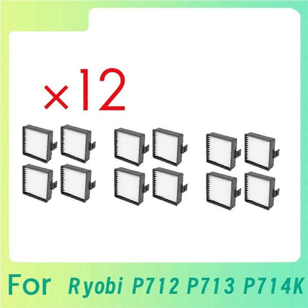 12 Pcs Cleaner Filter for P712 P713 P714K Sweeping Robot Accessories Filter Cleaner Parts Replacement