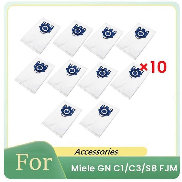 10 Pcs Dust Bags for GN C1/C3/S8 FJM Sweeper Accessories Cleaner Parts Replacement