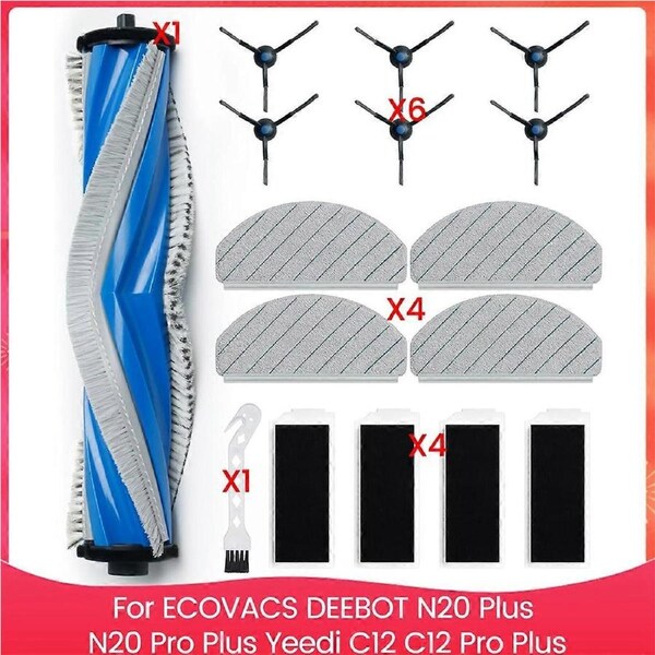 Replacement Parts for N20 Plus, N20 , C12, C12 Robot Vacuum Accessories Kit