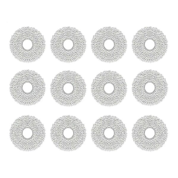 12Pcs Mop Pads for M30 Pro/C107 Robot Vacuum Cleaner Mop Cloth Pads Replacement Spare Parts Accessories