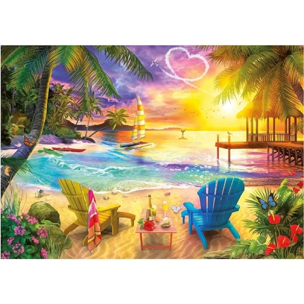 Educa - Love Beach Puzzle 1000pc