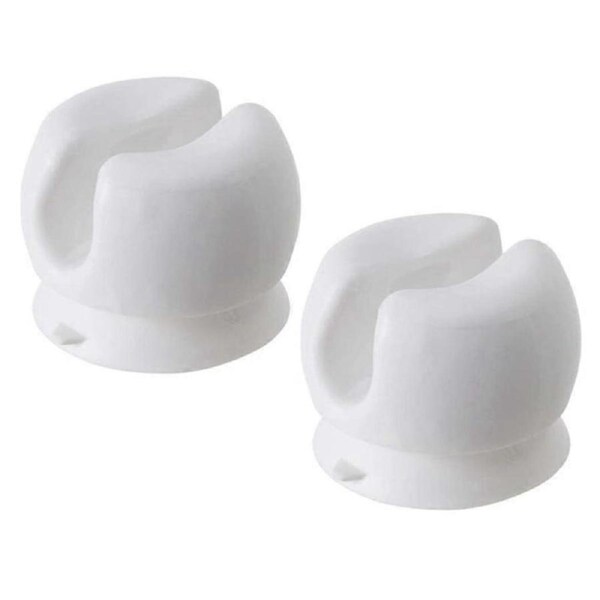 4pcs White Toothbrush Holder with Suction Cup, Wall-Mounted Toothbrush Holder, Multi-Function Wall Storage Hook for Dorm Bathrooms and Shower