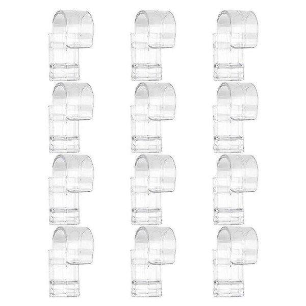 Toothpaste Holder For Bathroom Simple Design ABS Material 4.5x1.8cm Corrosion-Resistant 12Pcs