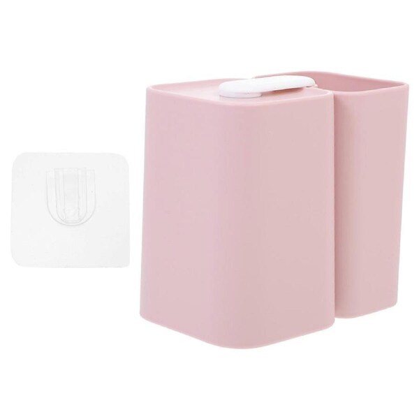 Toothbrush Cup .5X10X7CM Magnetic Bacteria Inhibition Bathroom Accessory 1 Set