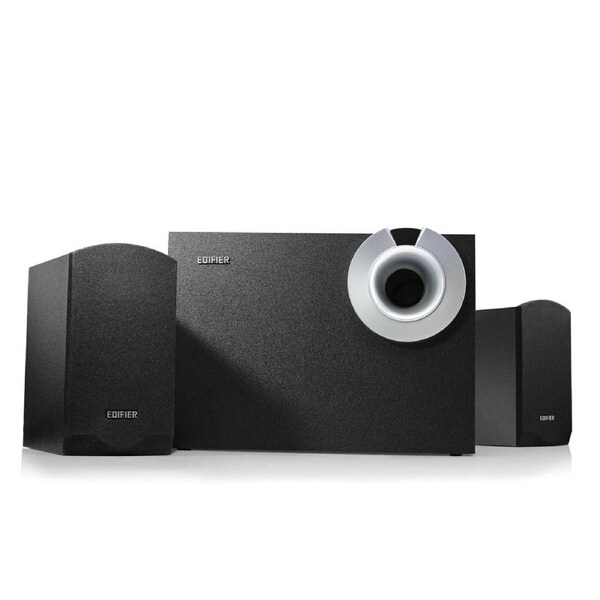 Edifier Computer Speakers with Subwoofer, 2.1 Multimedia Desktop PC System Set 3.5mm AUX USB for Game Music Movie - Black