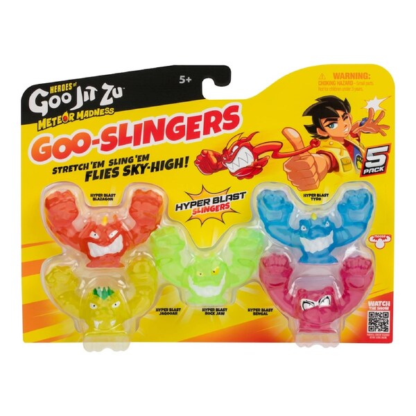 Heroes of Goo-Jit-Zu Series 13 Meteor Madness Goo Slingers Hyper Blast Slingers 5 Pack