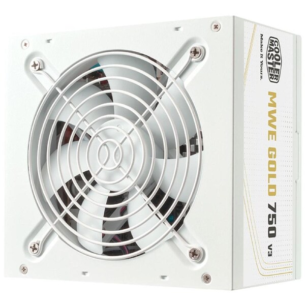 Cooler Master 750W MWE 80+ Gold ATX V3.1 Power Supply - White (MPE-7506-ACAG-GAU)