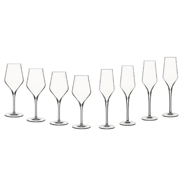 Luigi Bormioli Supremo 350ml Chardonnay Glass and 240ml Champagne Flutes - Set of 8