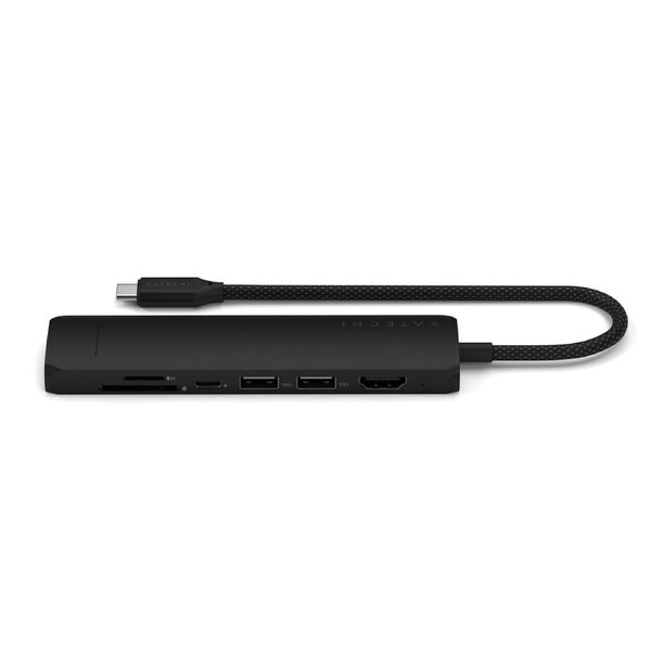 Satechi 7-in-1 USB-C Slim Multiport Adapter (Black)