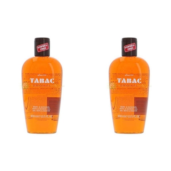 2PK Tabac Bath & Shower Gel Personal Hygiene Moisturising Body Wash 400ml