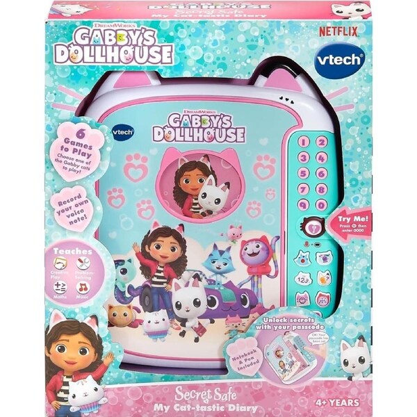 VTech - Gabby's Dollhouse: Secret Safe My Cat-tastic Diary