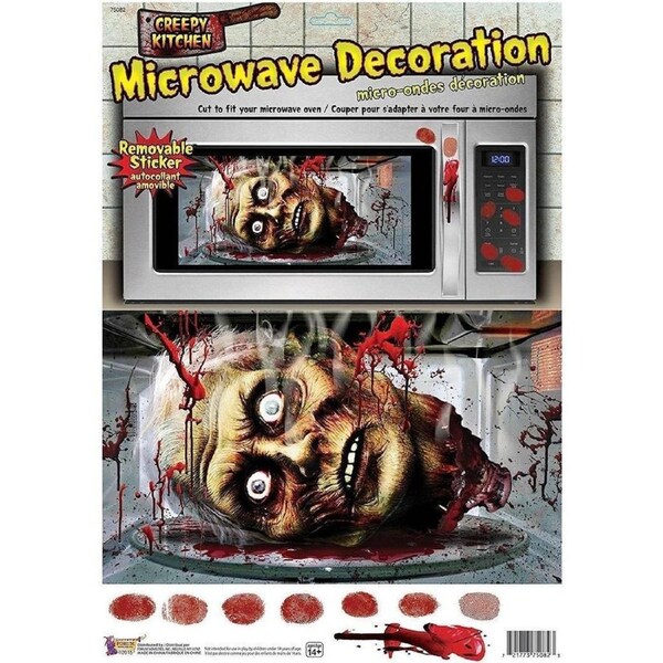Halloween Creepy Head Microwave Cling