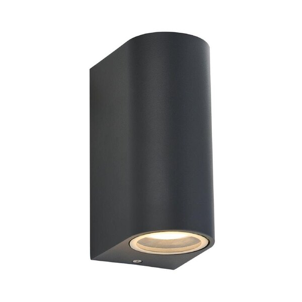 Olaris 2lt Up/Down Outdoor Wall Light - Grey