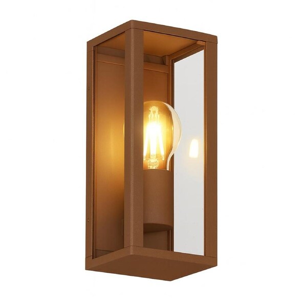 Zyra 1lt Outdoor Wall Light - Rusty