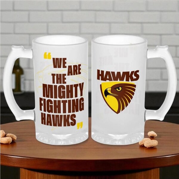 Hawthorn Frosted Stein Glass