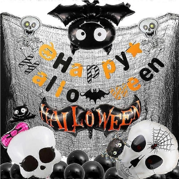 JOYBUY Halloween Decoration Set, Halloween Decoration Halloween Kids Party Decoration Halloween Decoration Garden Halloween Set Include Happy Halloween Ballo