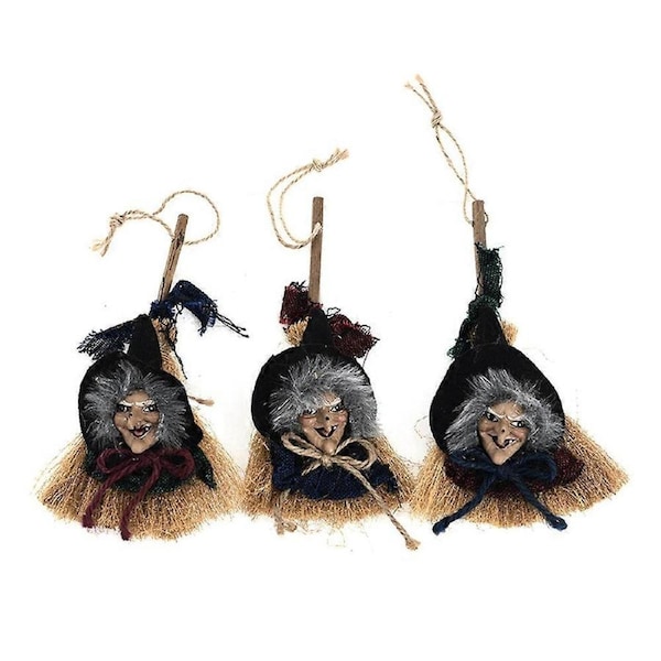 JOYBUY 3 Pcs Mini Doll Halloween Home Decor Halloween Displays Halloween Door Hanger Dolls Witch Halloween Halloween Supplies