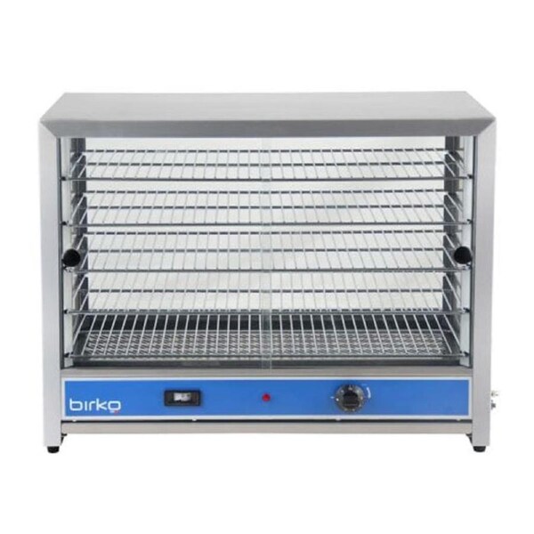 Birko 100 Pie Capacity Pie Warmer Display Case with Glass Doors