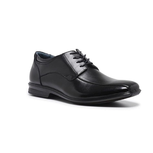 HUSH PUPPIES CAREY Leather Formal Business Shoes Casual Work Loafers Extra Wide UK 8.5