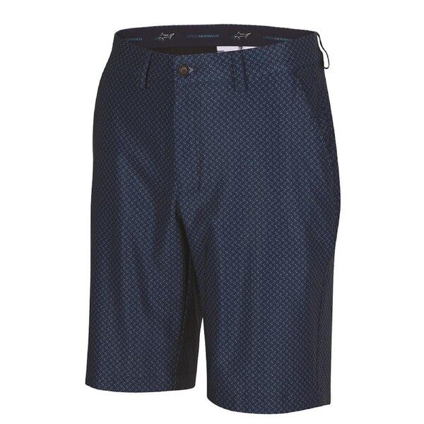 Greg Norman Ml75 Microlux Flag Shorts Golf Golfing - Navy 32