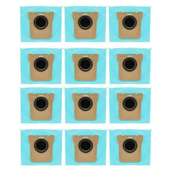 12PCS Activated Carbon Dust Bag for Robot Vacuum X10+, Omni 1S, B101CN/ Bot S10 S20 Pro, L10S Ultra