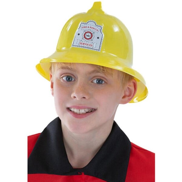 Yellow Fire Fighter Kids Hat