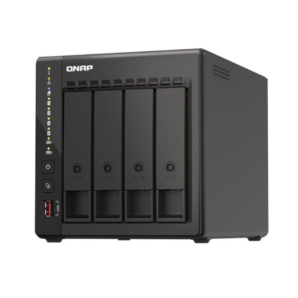 QNAP TS-453E-8G 4 Bay NAS Intel Celeron J6412 UHD Graphics 8GB Hot-swappable 2XM.2 PCle 2XGbE2.5 WOL 2XUSB3.2 3YR WTY