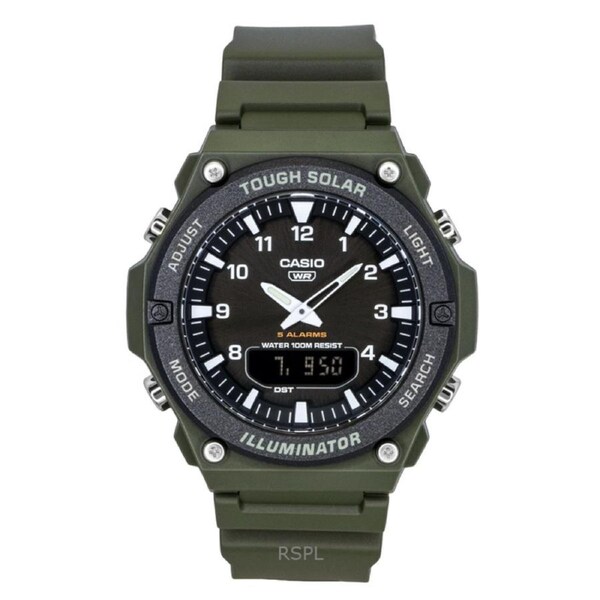 Casio Illiminator Analog Digital Tough Solar Movement AQ-S820W-3BV Mens Watch World Time Alarm Backlight 100M