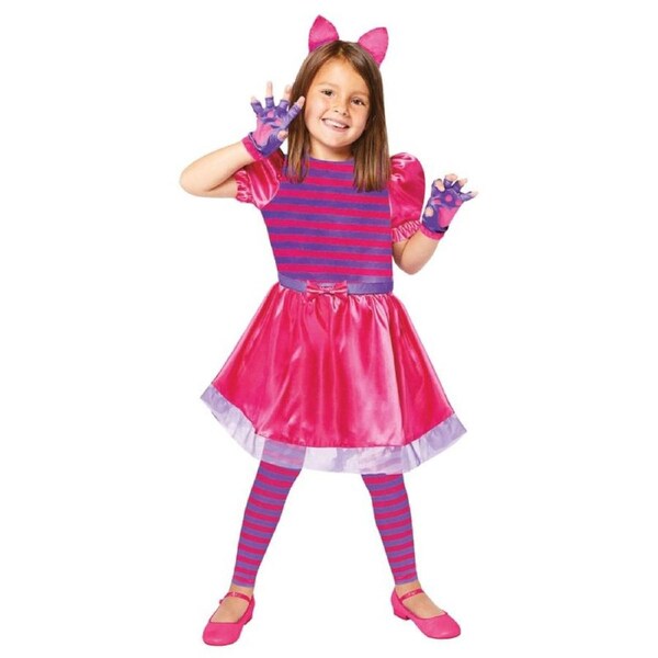 Alice's Adventures in Wonderland Cheshire Cat Girls Costume Size 6-8 Years