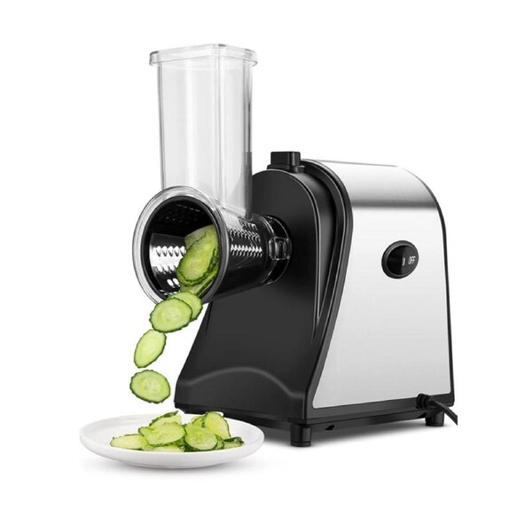 OZNALA 1000w Electric Grater Vegetable Food Rotary Drum Grater Chopper Slicer Max Cut