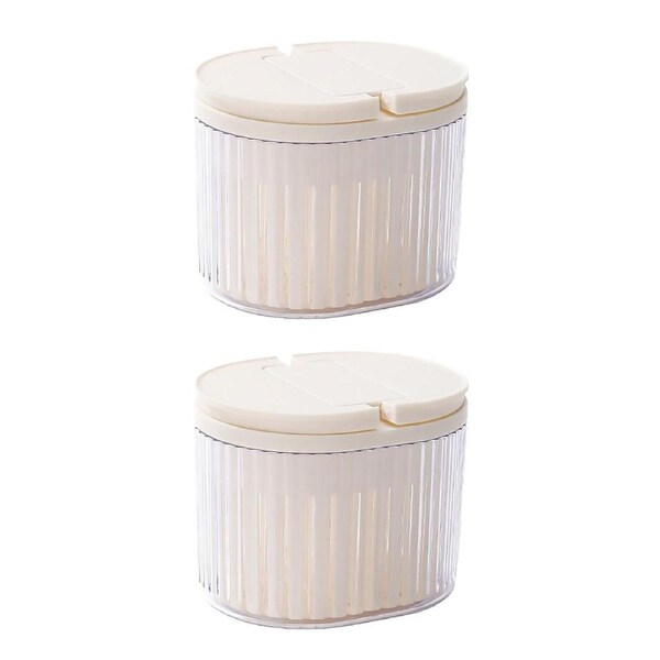 Storage Box 2PCS with Lids Sealed Organizer Kitchen Refrigerator Household Use