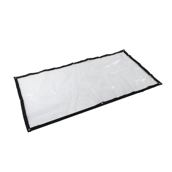 1mx2m Rain Tarp Transparent Cover Shade Sail Garden Bonsai Succulent Plants