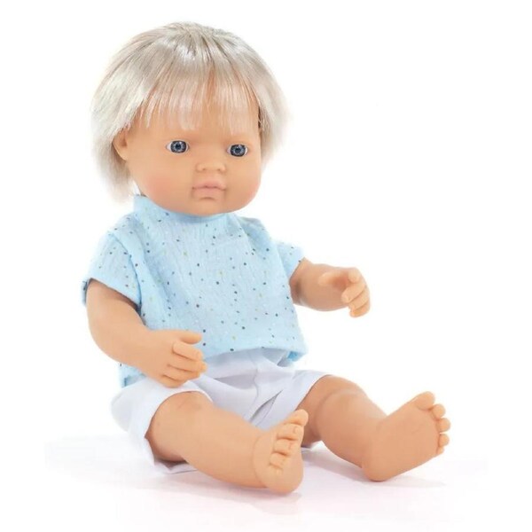 Miniland - My Friends & Me - Baby Doll Caucasian Boy Blond Hair 38cm
