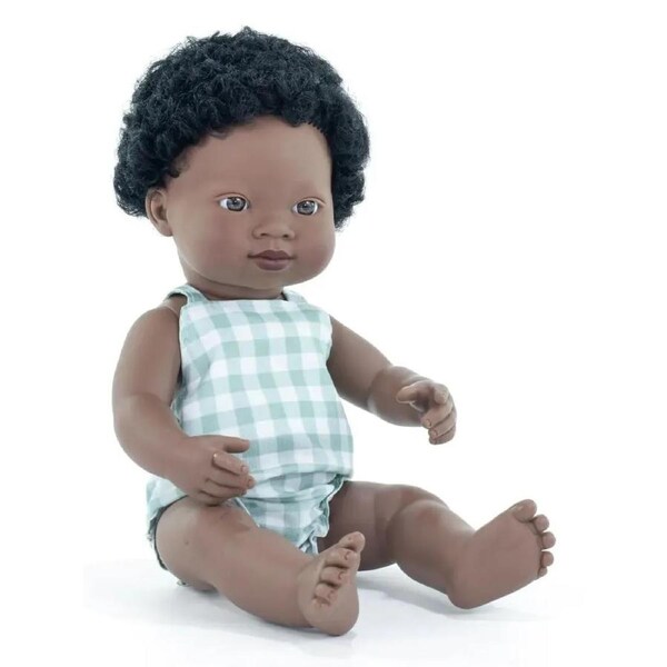 Miniland - My Friends & Me - Baby Doll African Boy 38cm
