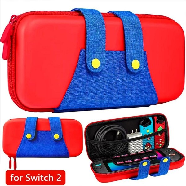 Eva Storage Nintendo Switch2 Carrying Case With 10 Game Holders For Mario