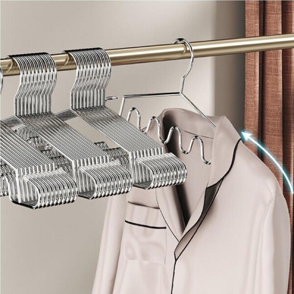 15 Pack Wire Coat Hangers Strong Heavy Duty Stainless Steel Metal Clothes Hanger
