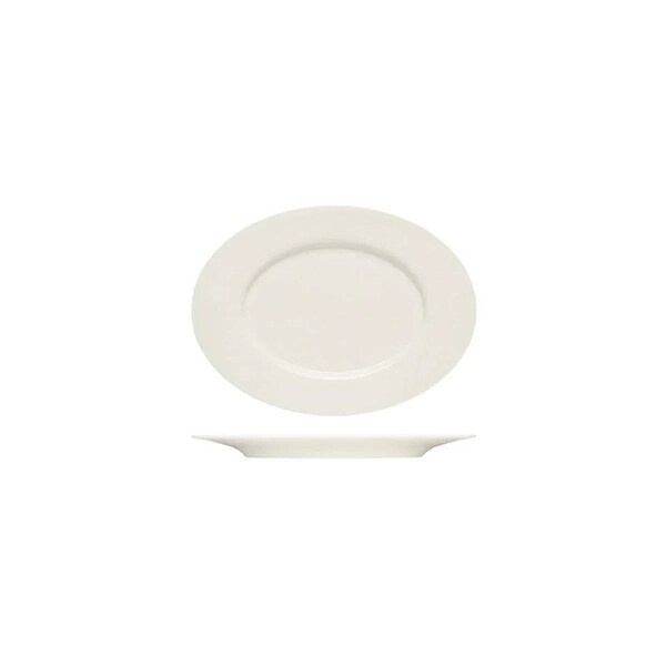 Bauscher Purity Oval Platter with Rim 240x175mm (Box of 6)