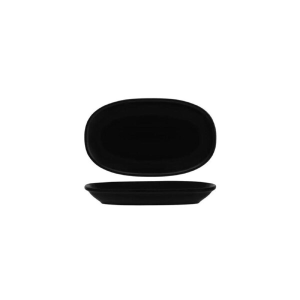 Bonna Notte Black Oval Coupe Dish 240x140x30mm (Box of 12)